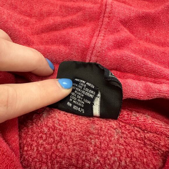 J‎ America Red Mens M Fleece Pullover Barstool Sports Logo Sweatshirt Hoodie - Picture 4 of 9